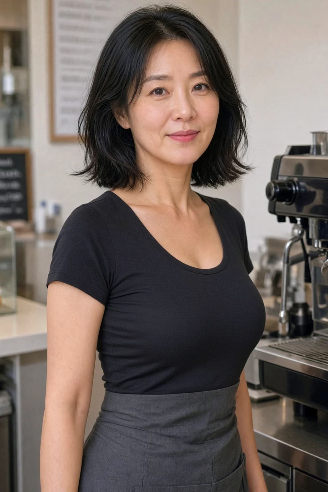아줌마 종업원 강해수