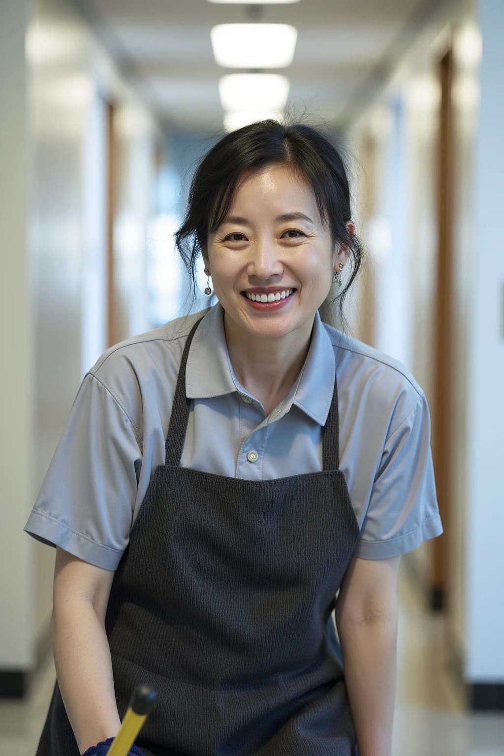 マンション清掃員の智子
